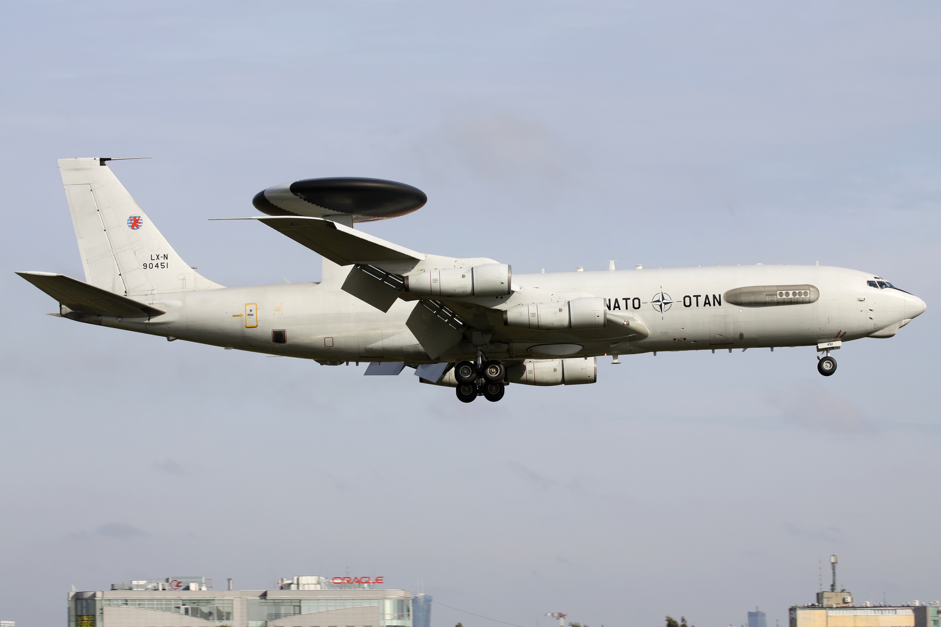 LX-N 90451, NATO Airborne Early Warning Force (Samoloty » Spotting na EPWA » Boeing E-3A Sentry)
