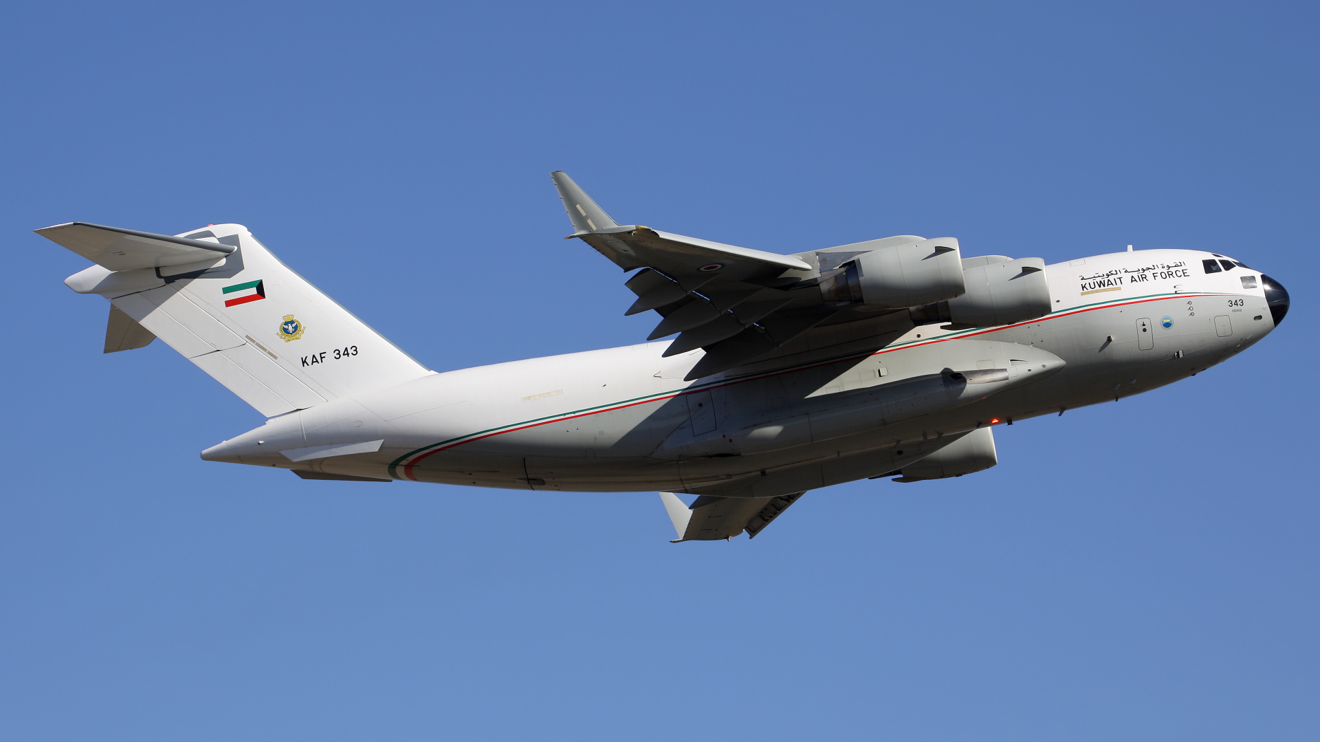 KAF 343, Kuwejckie Siły Powietrzne (Samoloty » Spotting na EPWA » Boeing/McDonnell Douglas C-17/C-17A Globemaster III)