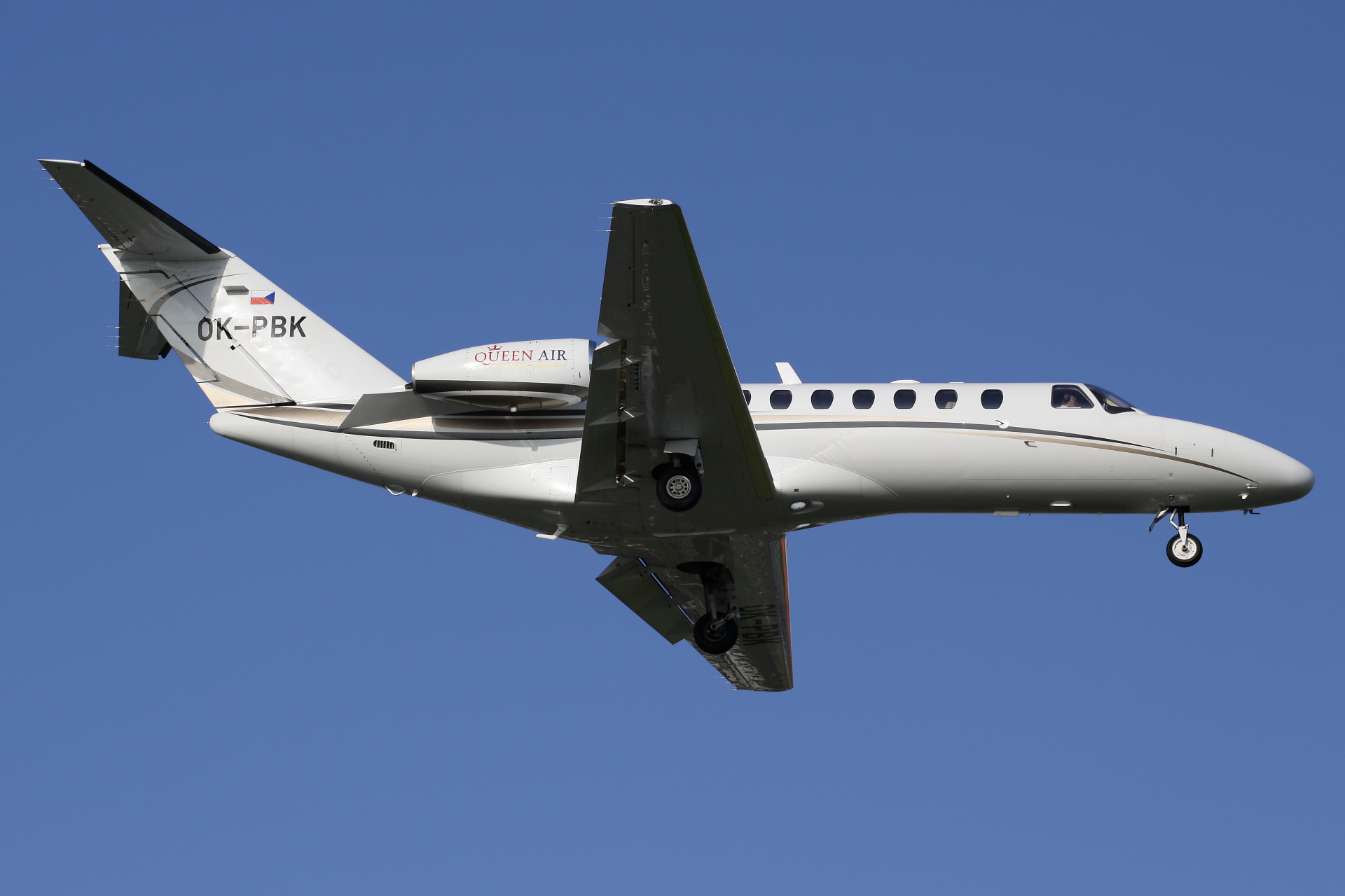OK-PBK, Queen Air (Aircraft » EPWA Spotting » Cessna 525 (CitationJet) and revisions » 525B Citation CJ3 (CitationJet 3))