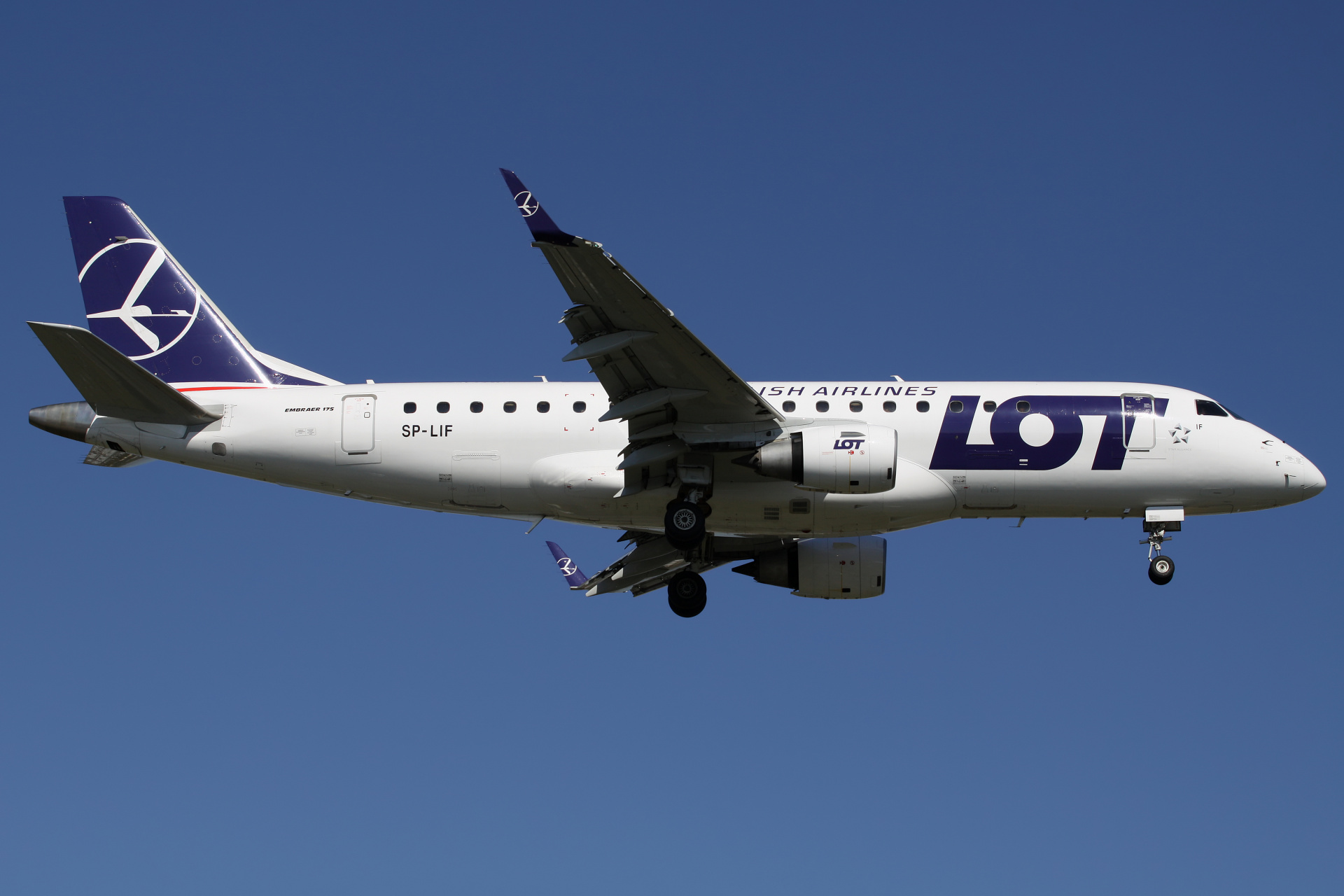 SP-LIF (nowe malowanie) (Samoloty » Spotting na EPWA » Embraer E175 » Polskie Linie Lotnicze LOT)