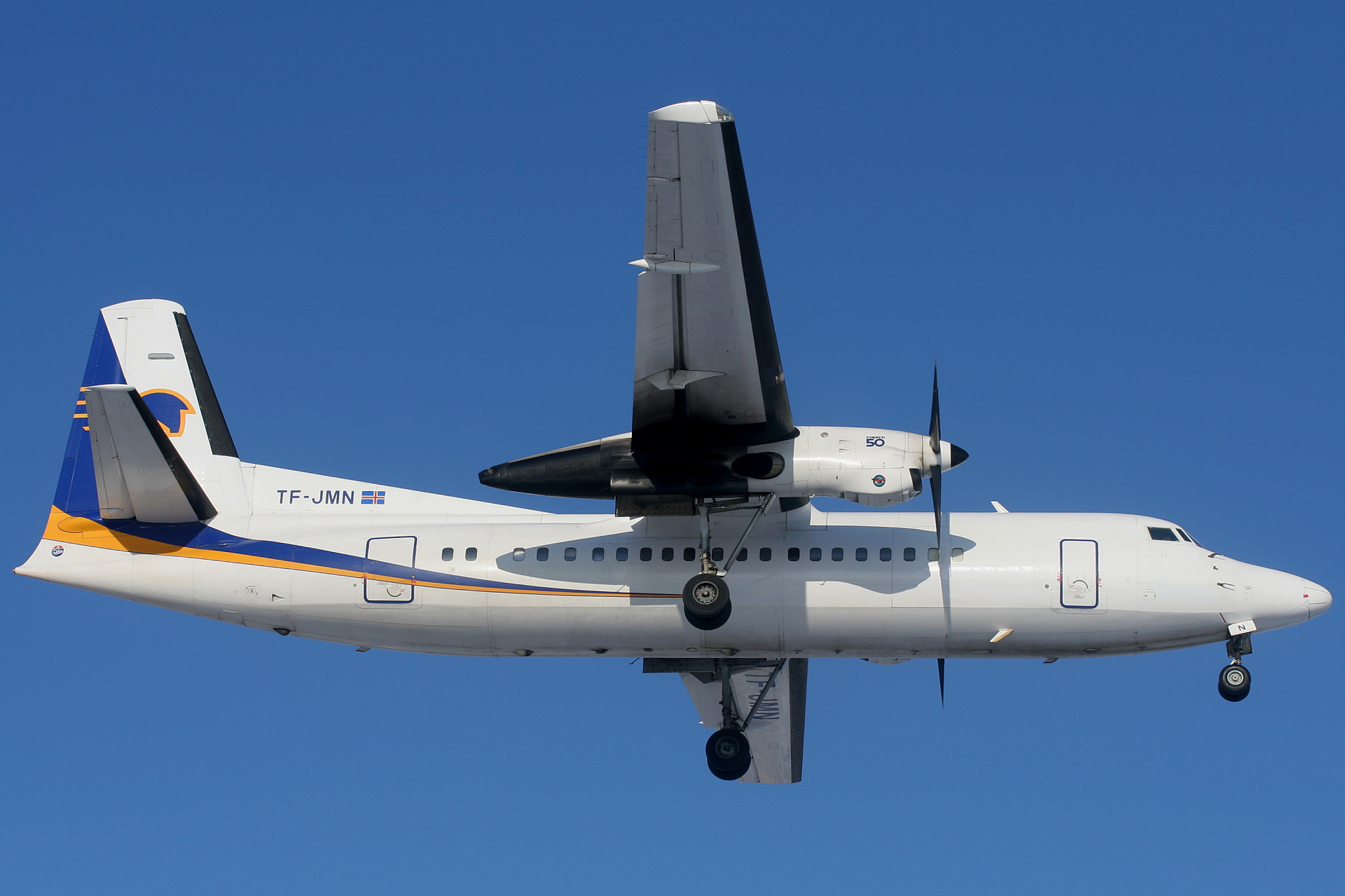 TF-JMN, Flugfelag Islands (airBaltic) (Aircraft » EPWA Spotting » Fokker  50)