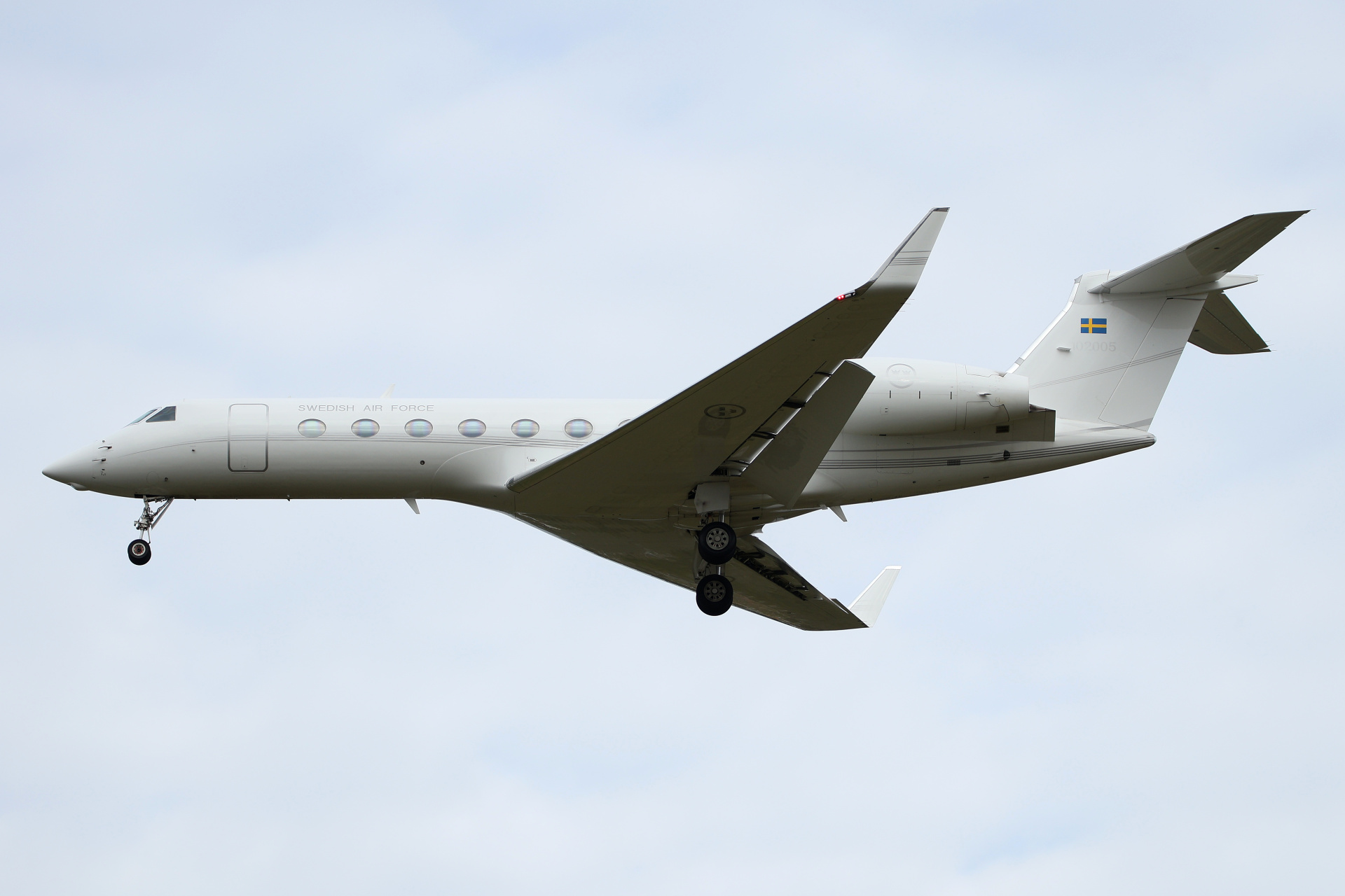Tp102D, 102005, Swedish Air Force (Aircraft » EPWA Spotting » Gulfstream V » G550 (GV-SP))