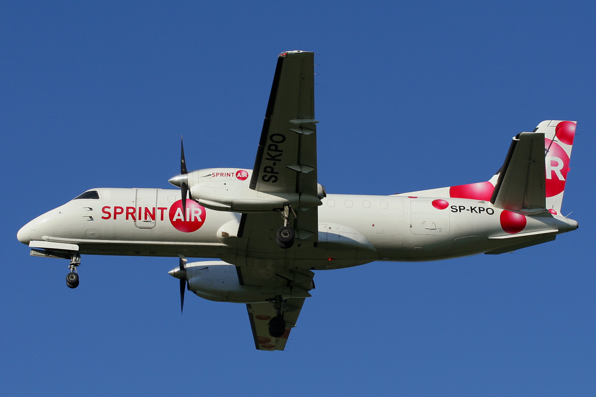 QC, SP-KPO (Samoloty » Spotting na EPWA » Saab 340 » 340A » SprintAir)