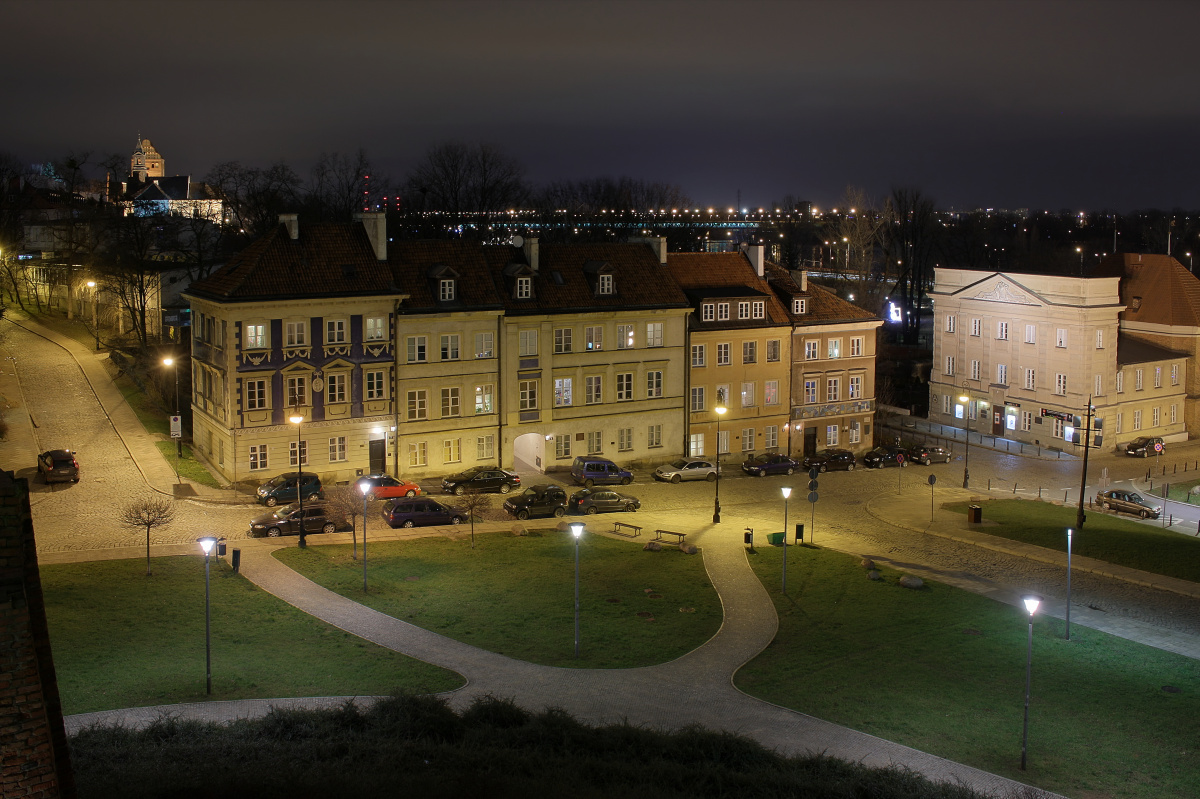 Mostowa street from Old Town Wall (Warsaw)