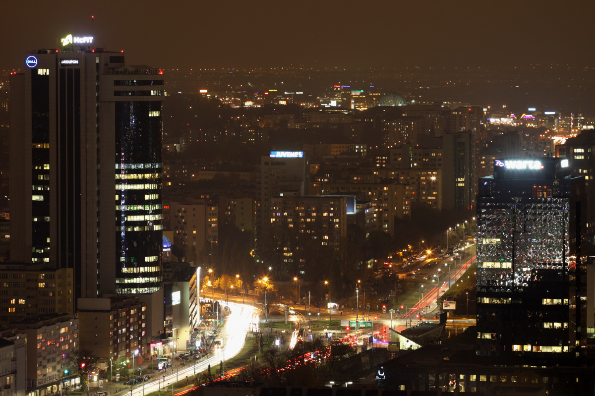 Millenium Plaza,  Aleje Jerozolimskie and West (Warsaw » Warsaw from Above)