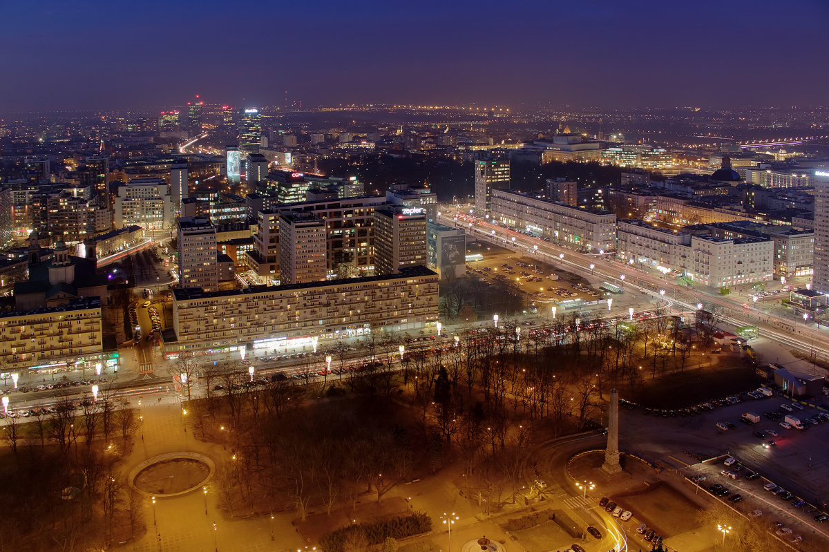 Świętokrzyska, Marszałkowska i północ (Warszawa » Warszawa z góry)