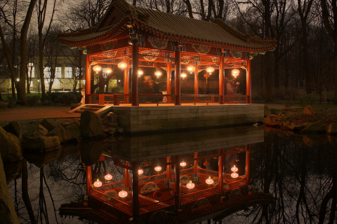 Chinese Garden at Łazienki Park