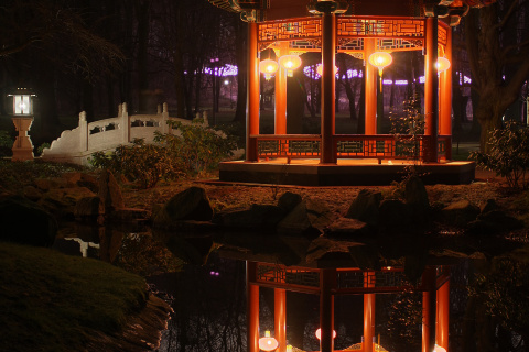 Chinese Garden at Łazienki Park