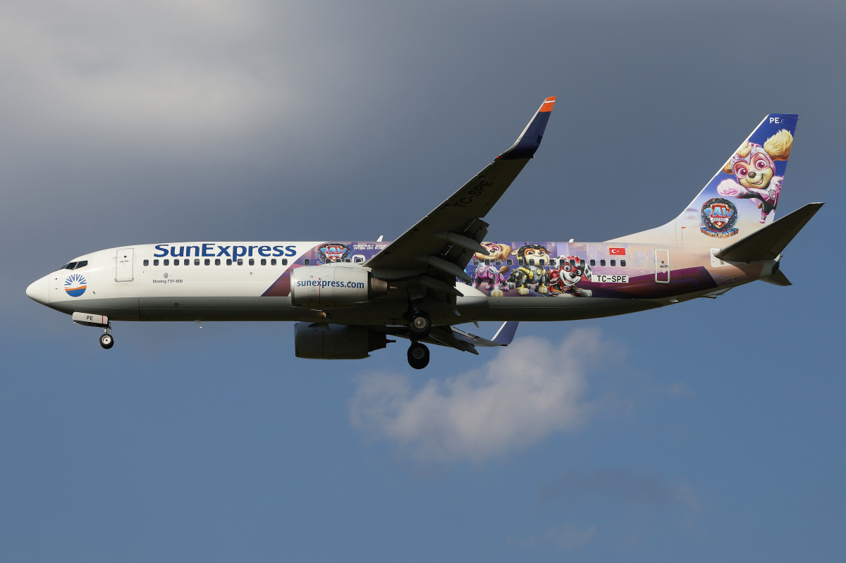 TC-SPE (PAW Patrol: The Mighty Movie livery) (Aircraft » EPWA Spotting » Boeing 737-800 » SunExpress)