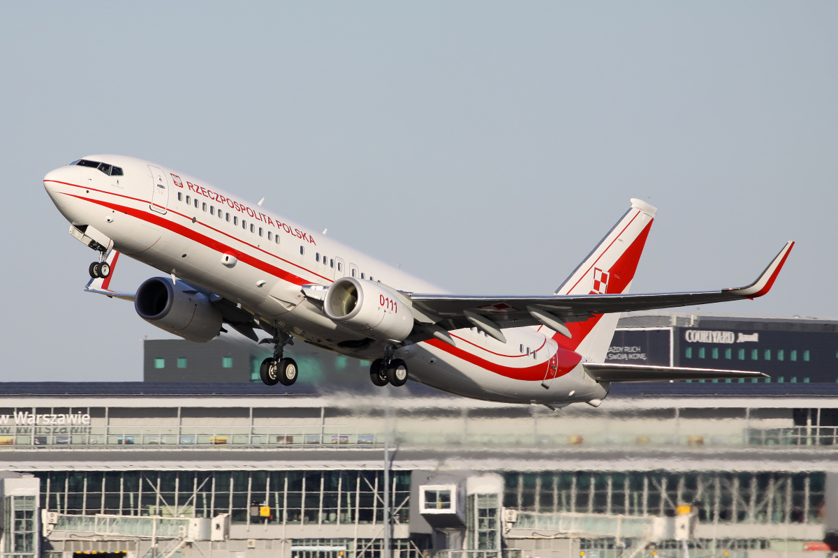 BBJ2, 0111 (Samoloty » Spotting na EPWA » Boeing 737-800 » Polskie Siły Powietrzne)