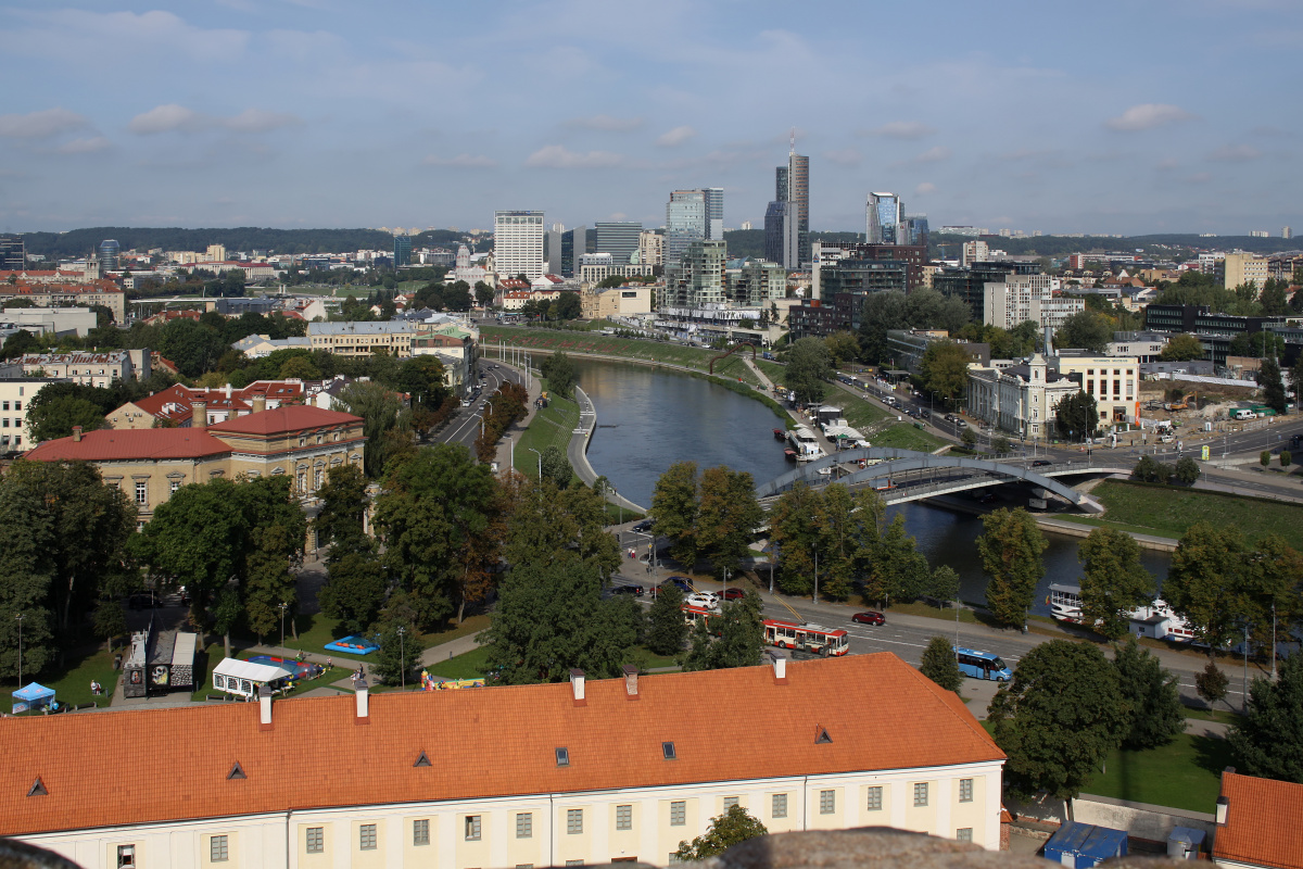 Widok na północ z Zamku Giedymina (Podróże » Wilno)