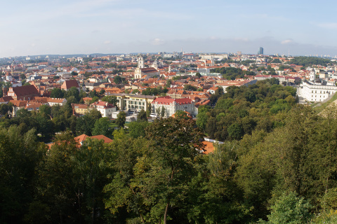Vilnius Panorama from Hill of Three Crosses