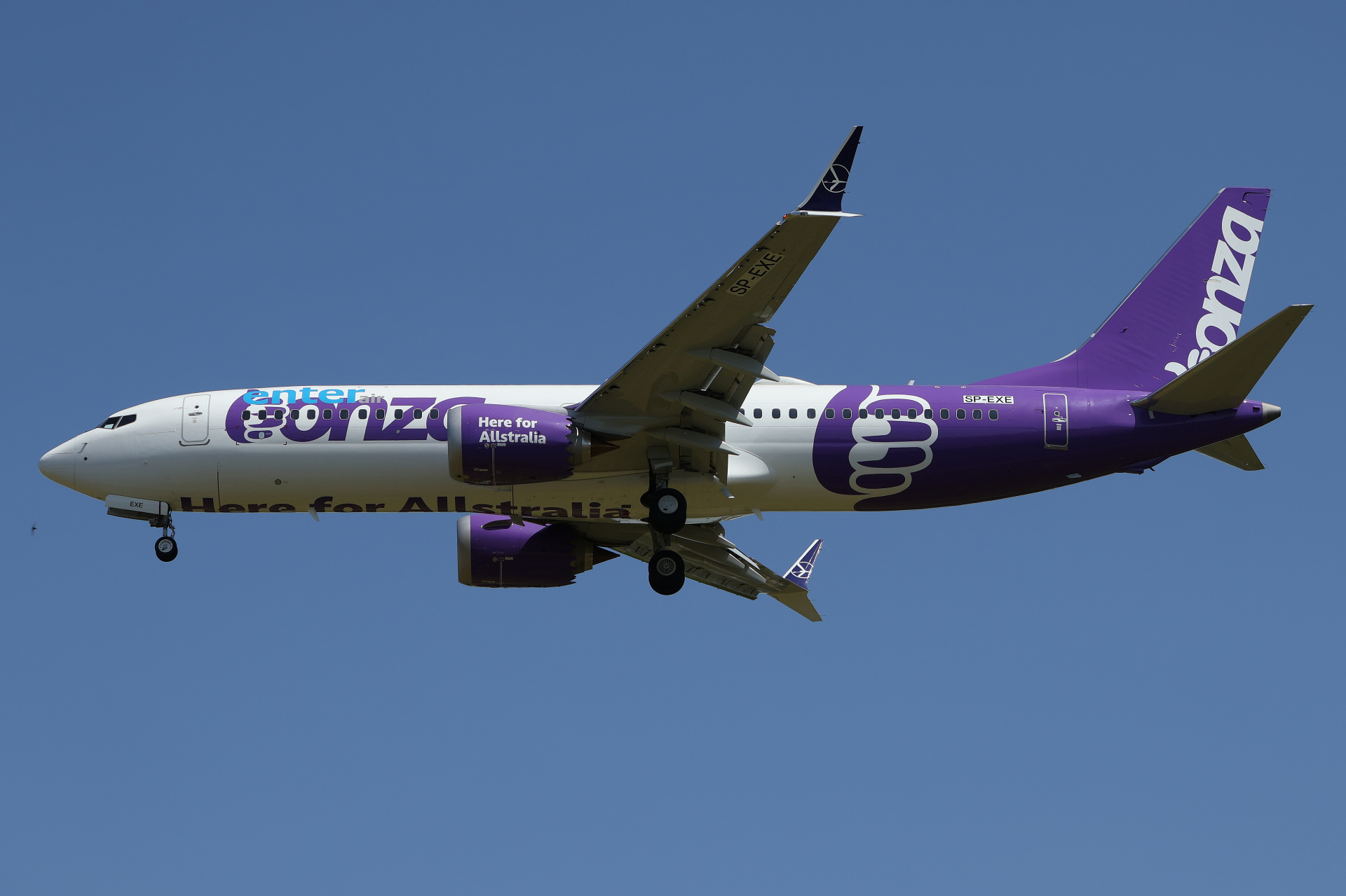 SP-EXE (Bonza) (Samoloty » Spotting na EPWA » Boeing 737-8 MAX » Enter Air)
