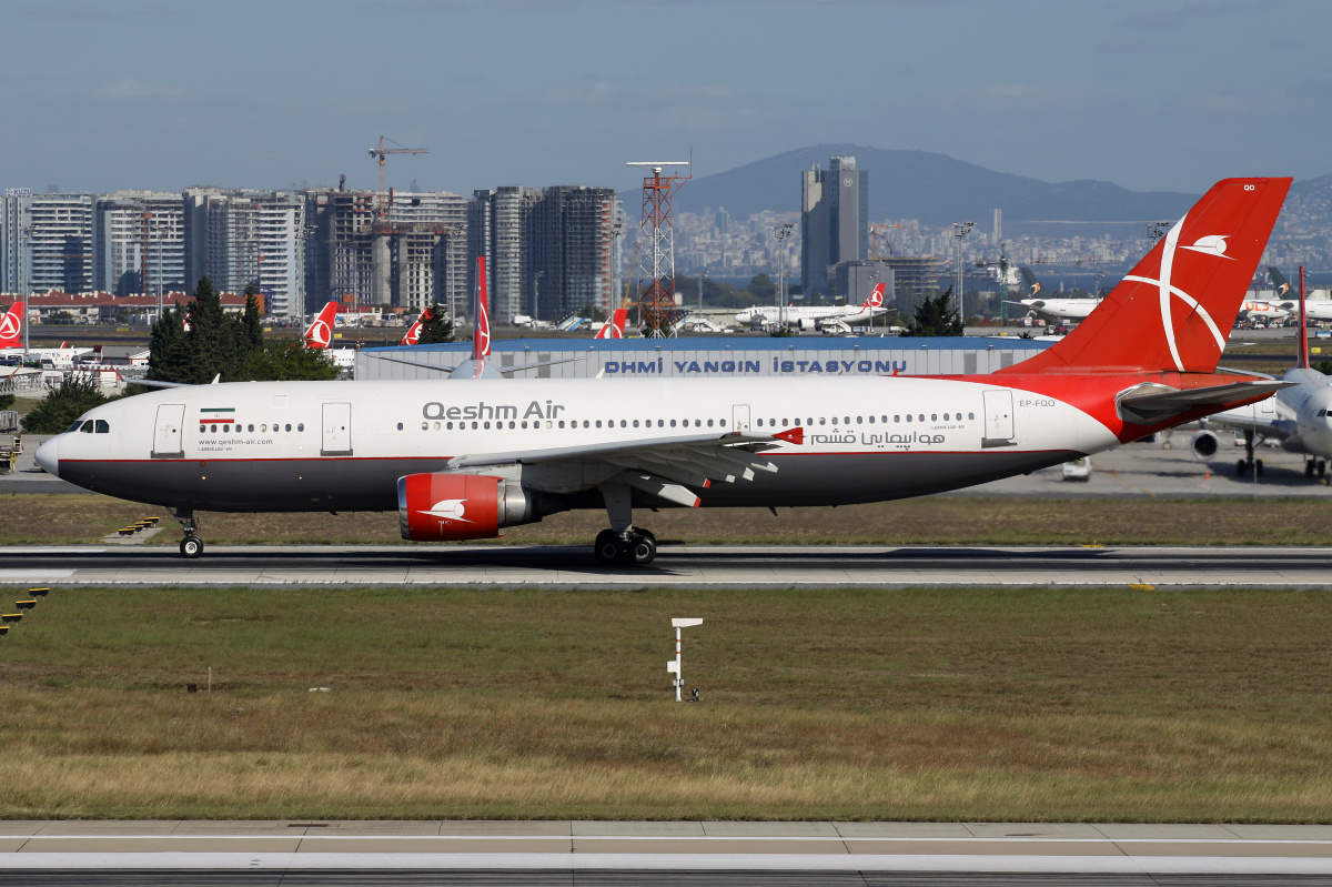 EP-FQO, Qeshm Air (Samoloty » Port Lotniczy im. Atatürka w Stambule » Airbus A300B4-600R)