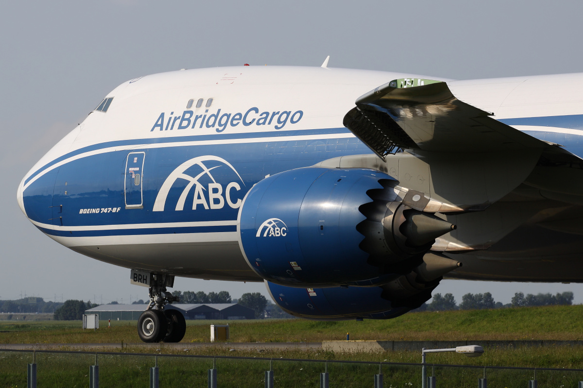 VQ-BRH (ABC Pharma livery) (Aircraft » Schiphol Spotting » Boeing 747-8F » AirBridgeCargo Airlines)