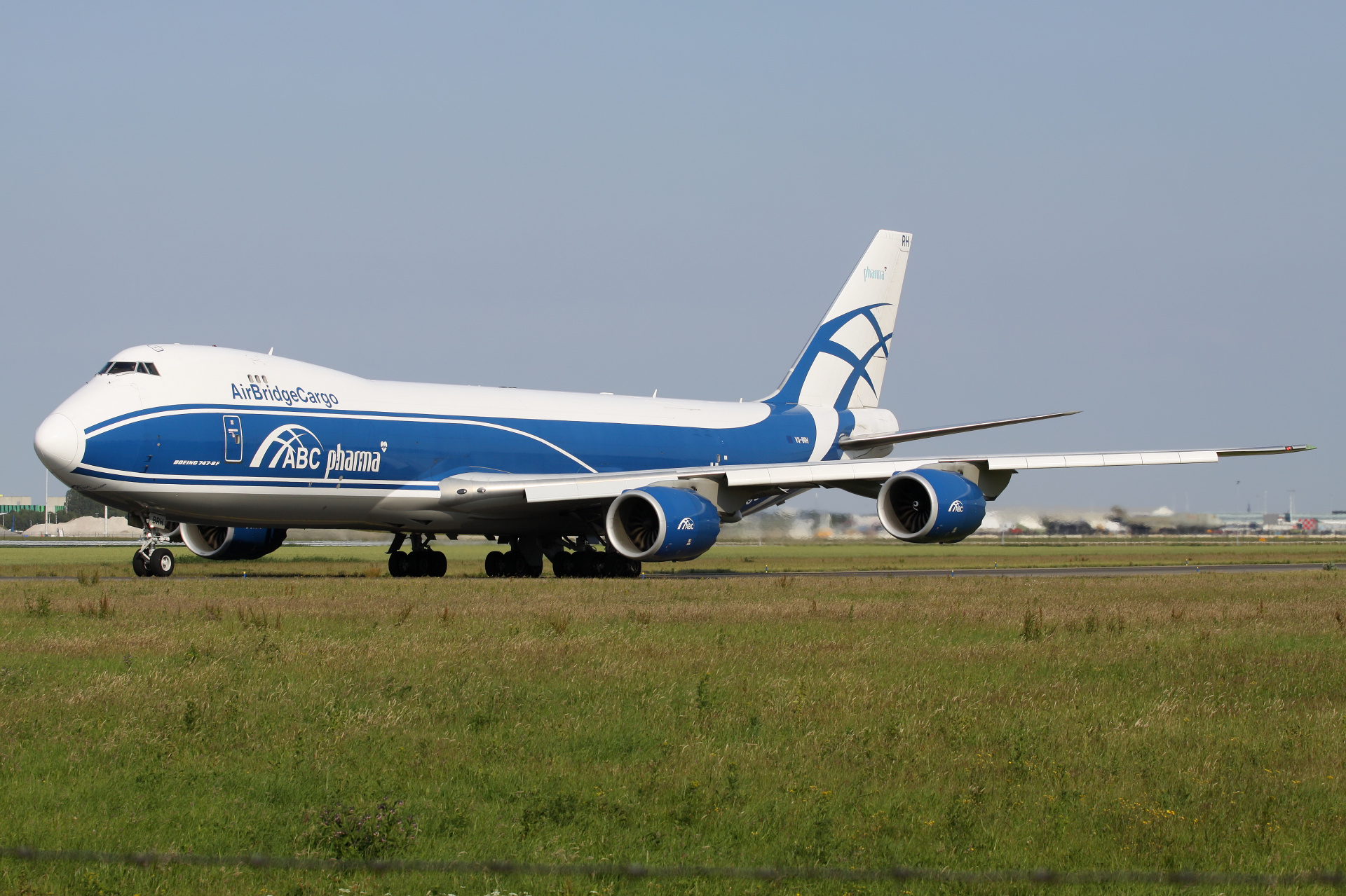 VQ-BRH (ABC Pharma livery) (Aircraft » Schiphol Spotting » Boeing 747-8F » AirBridgeCargo Airlines)