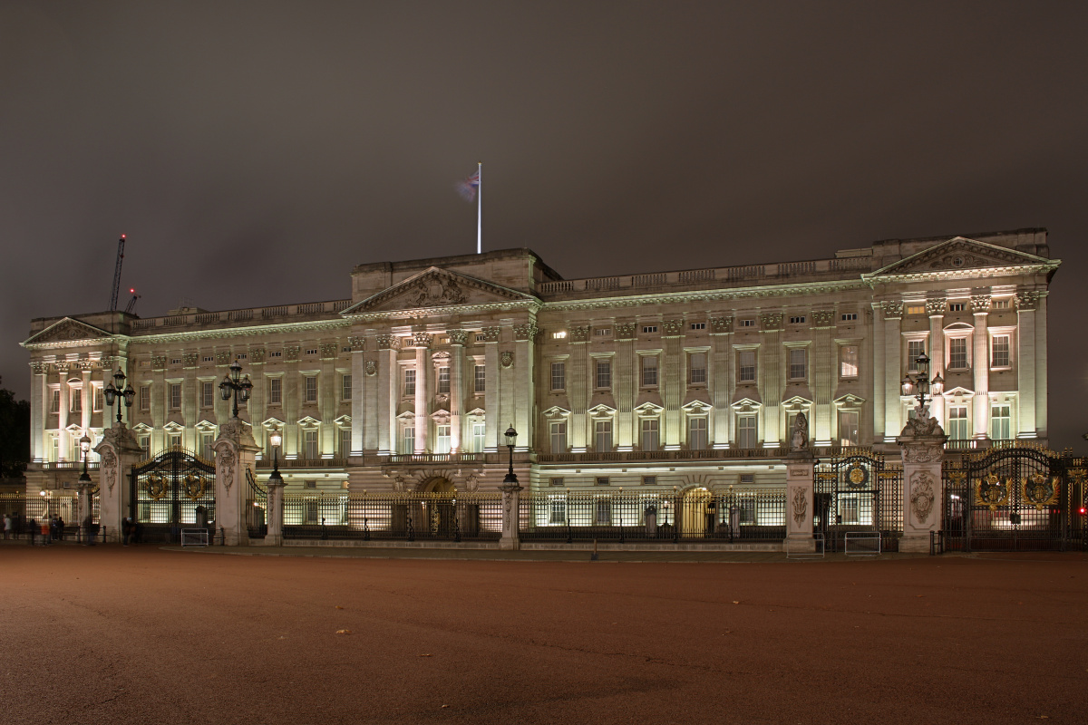 Pałac Buckingham (Podróże » Londyn » Londyn w nocy)