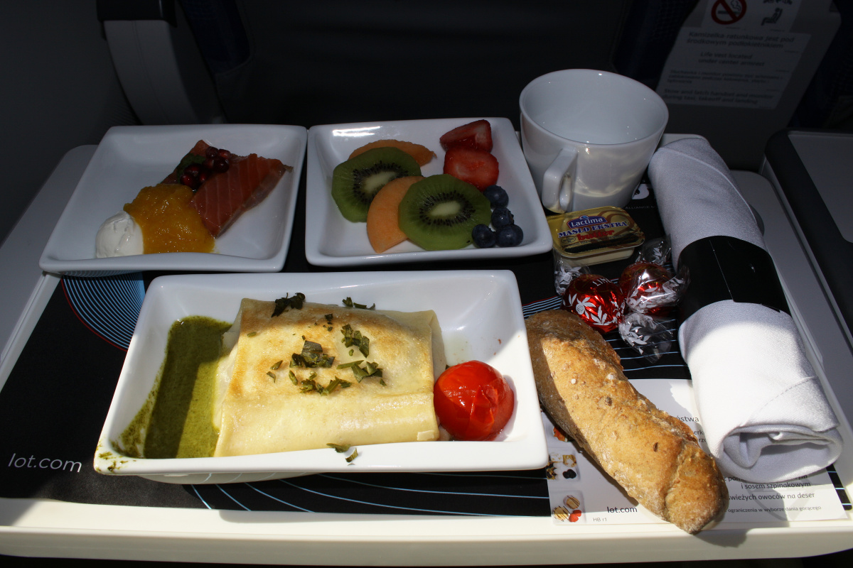 Premium economy meal