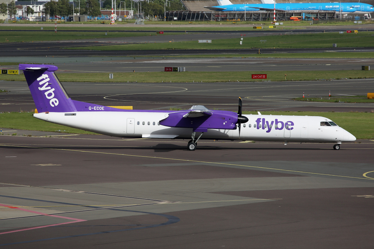G-ECOE (Samoloty » Spotting na Schiphol » Bombardier Q400 Dash 8 » FlyBe)