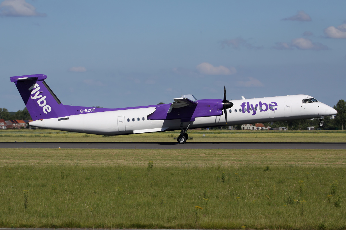 G-ECOE (Samoloty » Spotting na Schiphol » Bombardier Q400 Dash 8 » FlyBe)