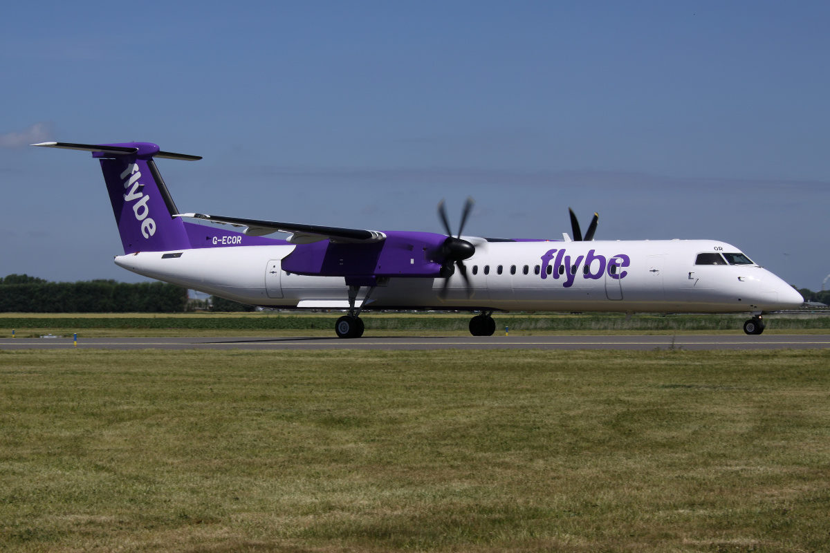 G-ECOR (Samoloty » Spotting na Schiphol » Bombardier Q400 Dash 8 » FlyBe)