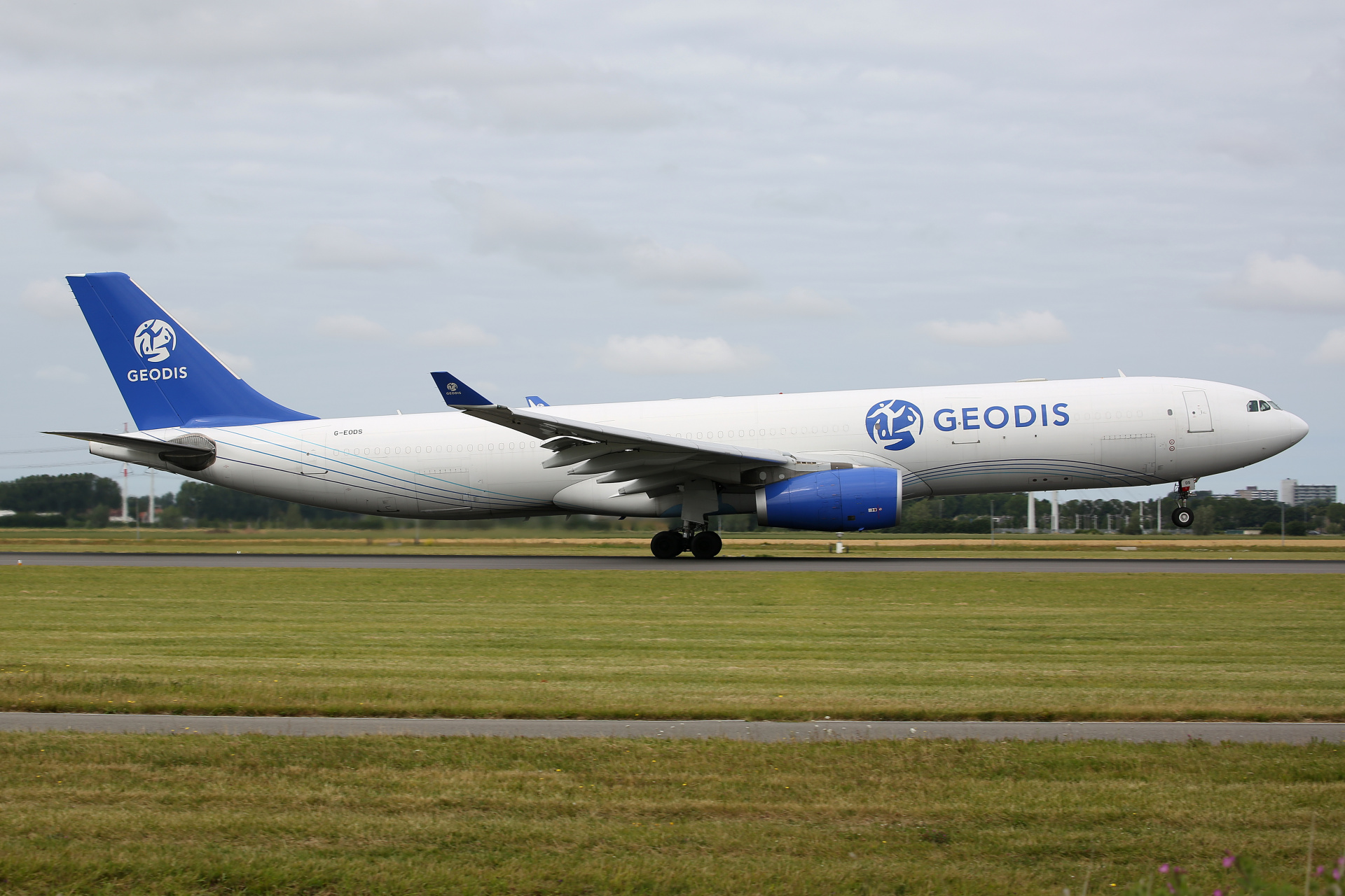G-EODS, Geodis Air Network (Titan Airways) (Aircraft » Schiphol Spotting » Airbus A330-300P2F)