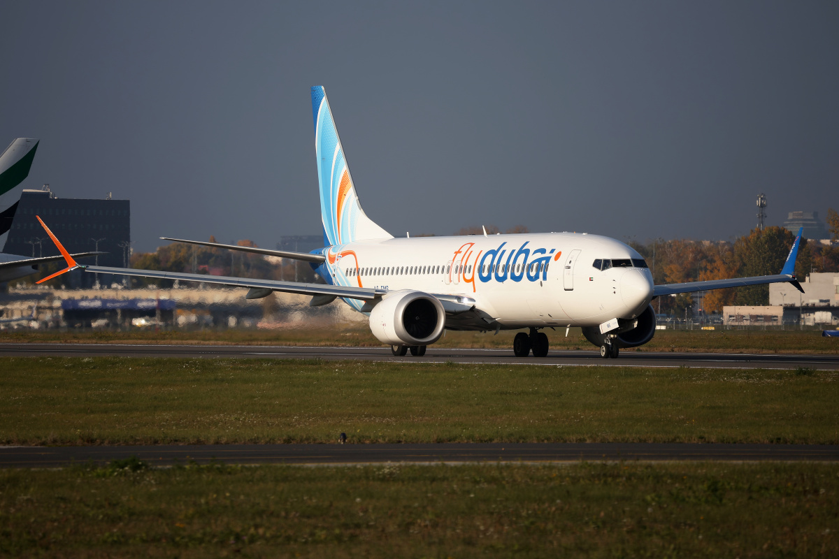 A6-FMS (Aircraft » EPWA Spotting » Boeing 737-8 MAX » FlyDubai)