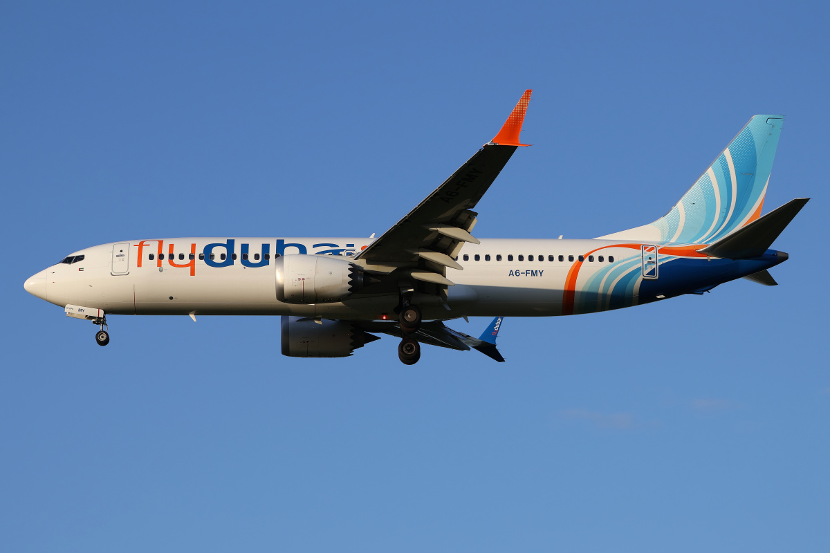 A6-FMY (Aircraft » EPWA Spotting » Boeing 737-8 MAX » FlyDubai)