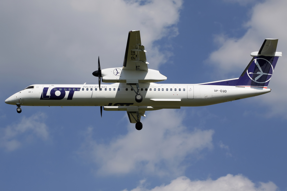 SP-EQD (Aircraft » EPWA Spotting » De Havilland Canada DHC-8 Dash 8 » LOT Polish Airlines)