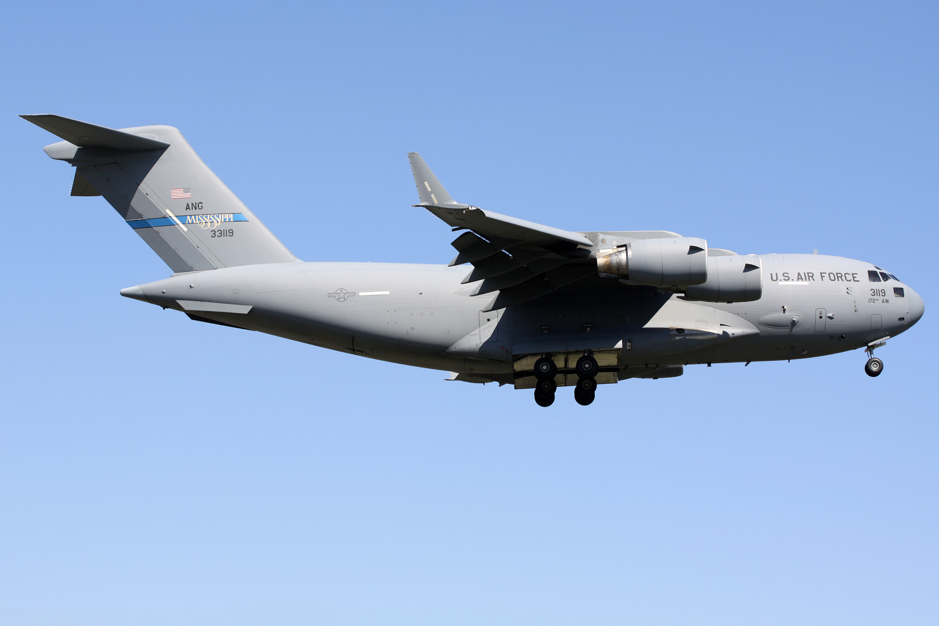 03-3119 (Samoloty » Spotting na EPWA » Boeing/McDonnell Douglas C-17/C-17A Globemaster III » Siły Powietrzne Stanów Zjednoczonych)