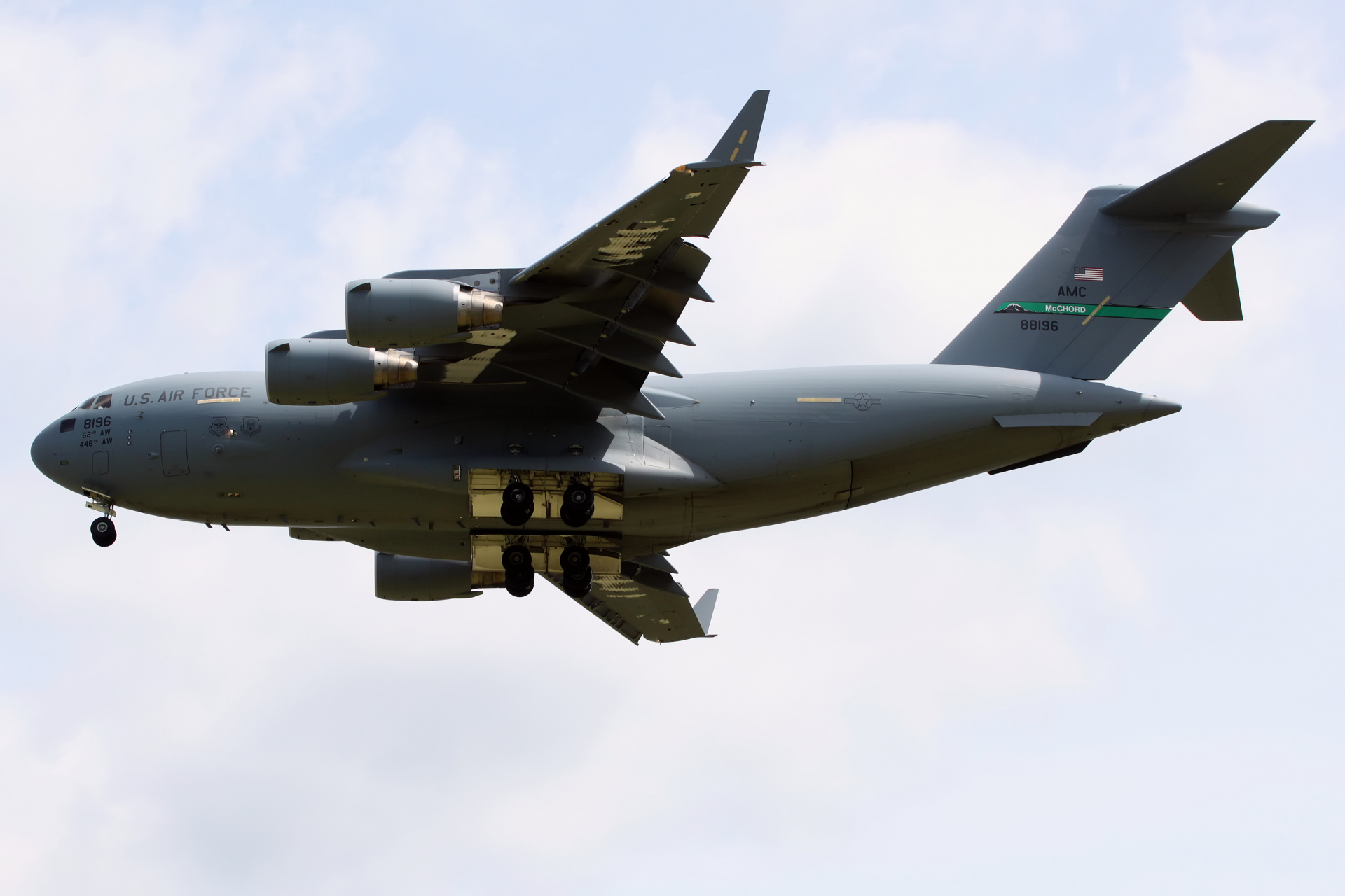 08-8196 (Samoloty » Spotting na EPWA » Boeing/McDonnell Douglas C-17/C-17A Globemaster III » Siły Powietrzne Stanów Zjednoczonych)