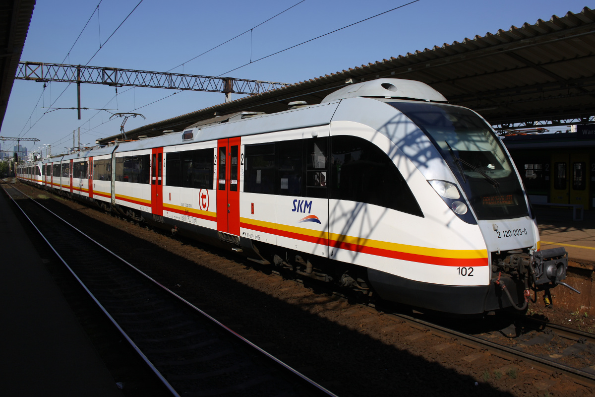 14WE-02 Halny (partial SKM livery) (Vehicles » Trains and Locomotives » Newag 14WE Halny)