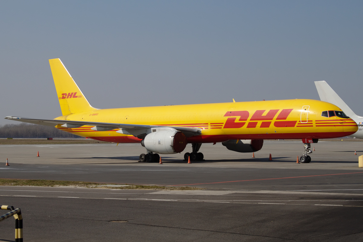 SF, G-BMRD, European Air Transport (Samoloty » Spotting na EPWA » Boeing 757-200F » DHL)