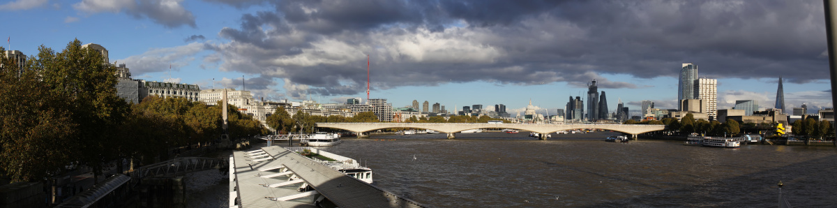 London Panorama from Golden Jubilee Bridge (Travels » London » London at Day)