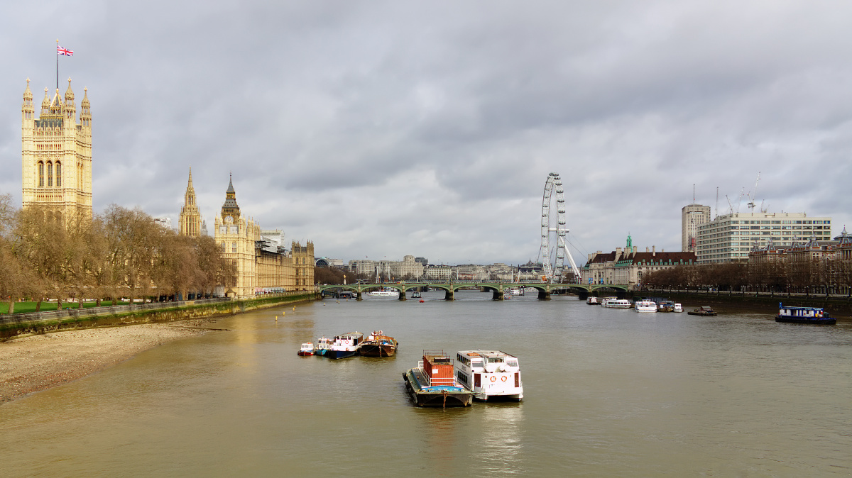 Westminster z mostu Lambeth