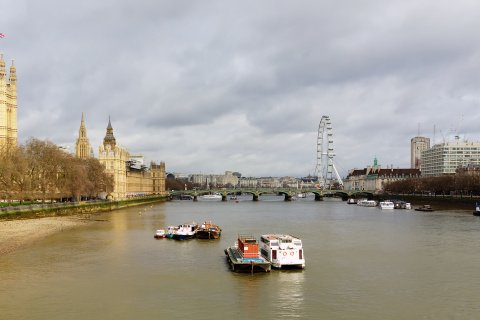 Westminster z mostu Lambeth