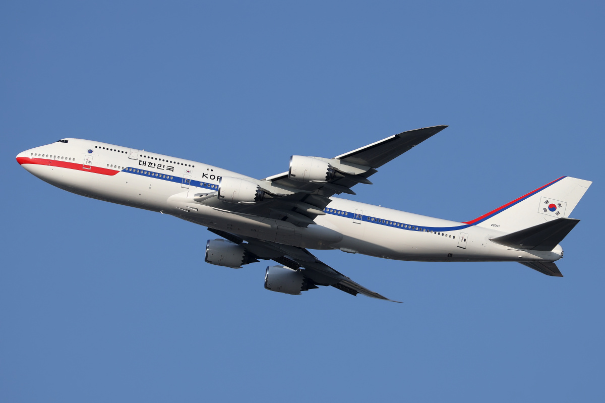 22001, Południowokoreańskie Siły Powietrzne (Samoloty » Spotting na EPWA » Boeing 747-8I)