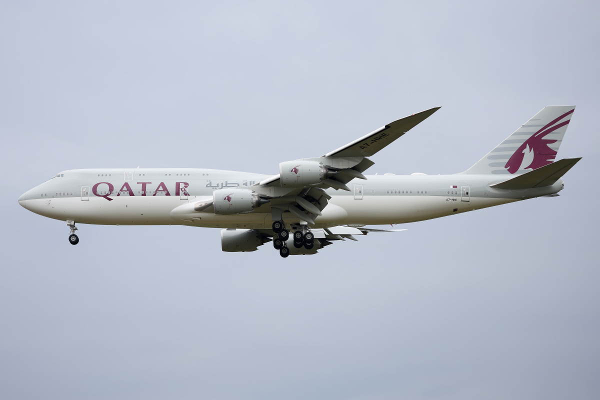 A7-HHE, Qatar Amiri Flight (Samoloty » Spotting na EPWA » Boeing 747-8I)