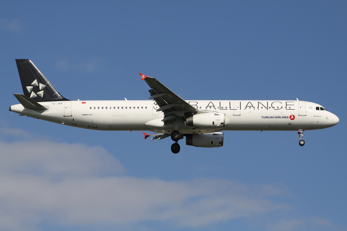 TC-JRA (malowanie Star Alliance) (Samoloty » Port Lotniczy im. Atatürka w Stambule » Airbus A321-200 » THY Turkish Airlines)