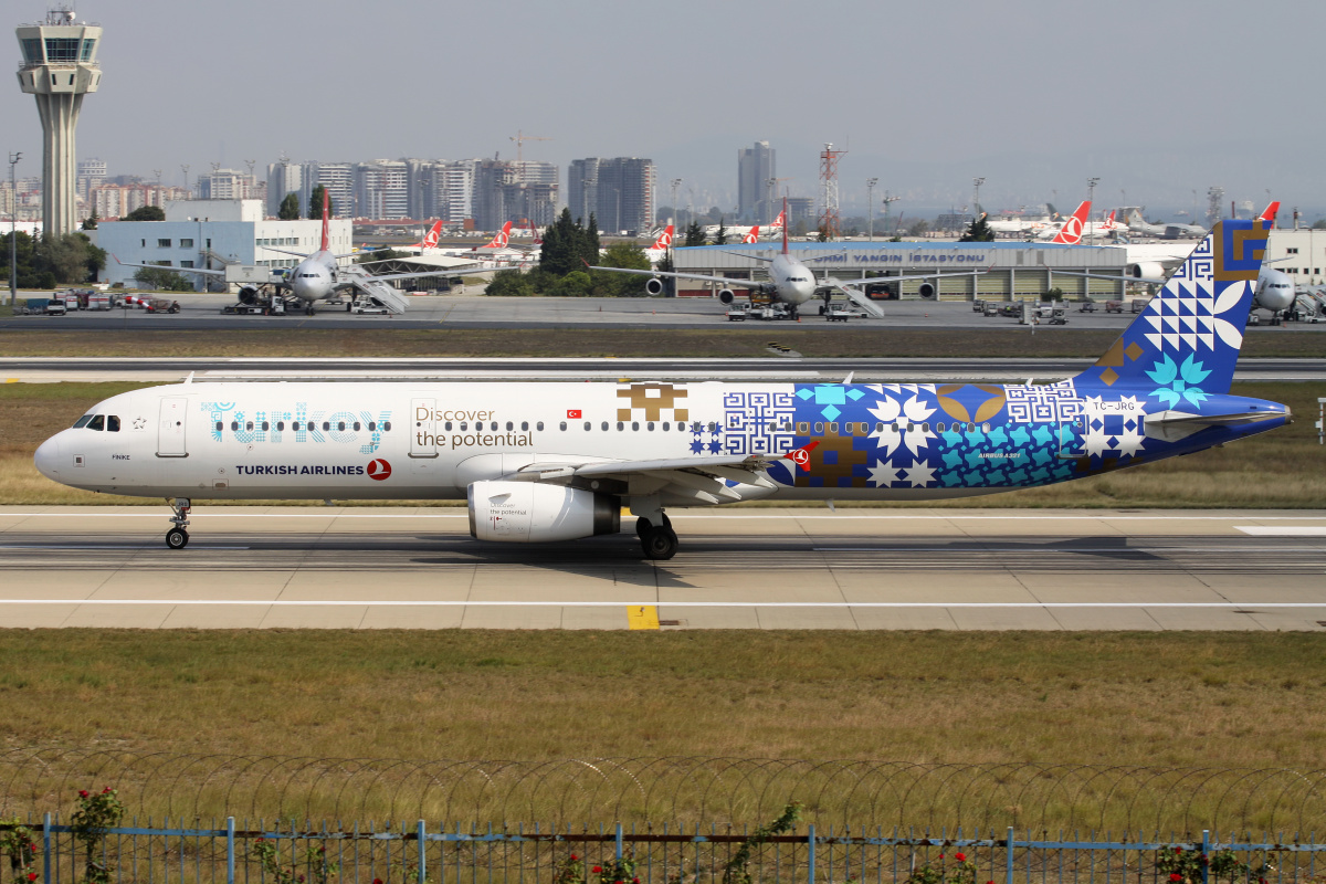 TC-JRG ("Turkey - Discover the potential" livery) (Aircraft » Istanbul Atatürk Airport » Airbus A321-200 » THY Turkish Airlines)