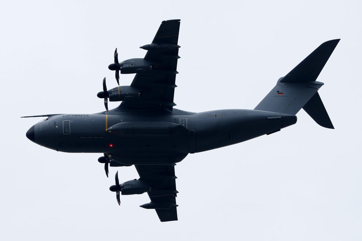 54+18, German Air Force (Luftwaffe) (Aircraft » Air Show Radom 2023 » Airbus A400M Atlas)