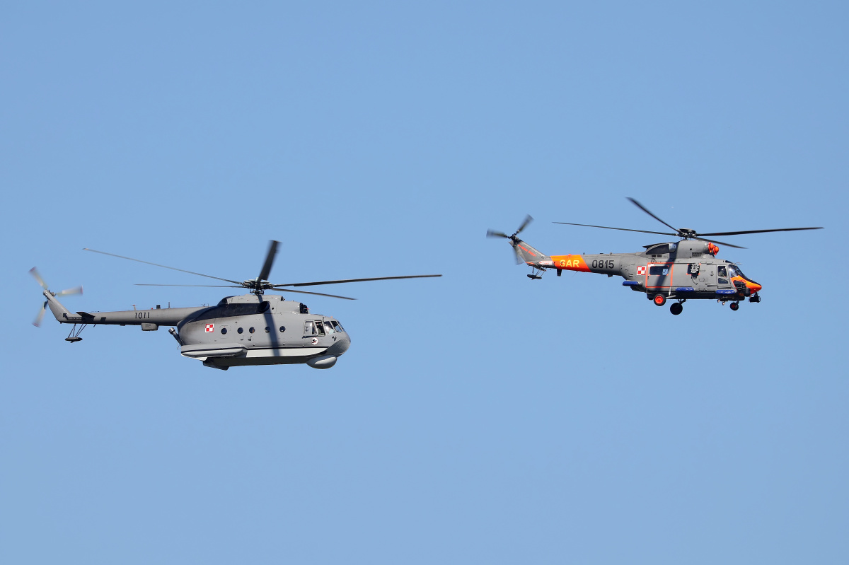 PZL Świdnik W-3WARM Anakonda, 0815, Mil Mi-14PL, 1011, Polish Navy (Aircraft » Polish Army Day Parade fly-by)