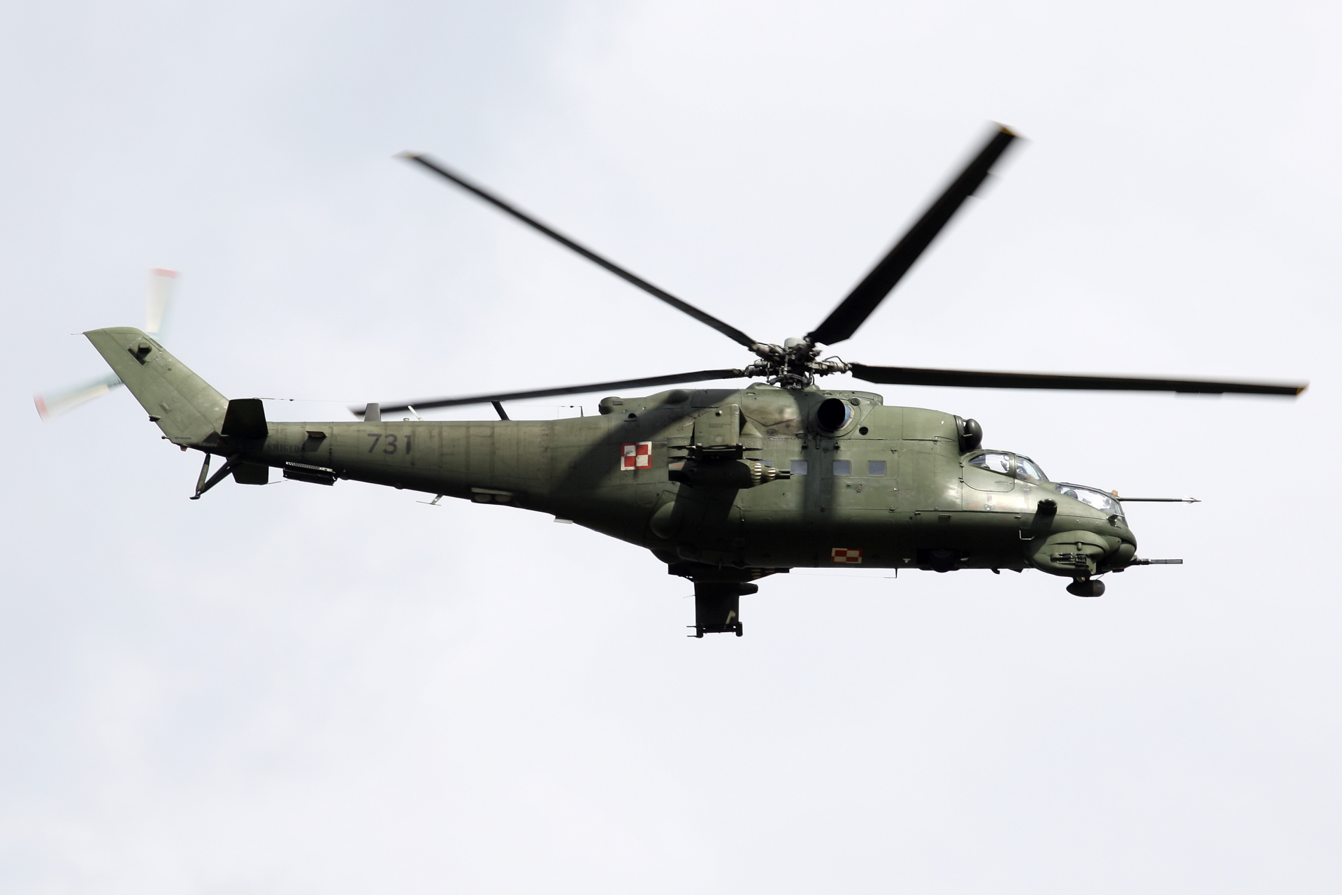 Mil Mi-24V, 731, Polish Air Force (Aircraft » Polish Army Day Parade fly-by)