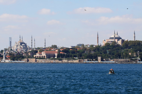 Ahirkapi Lighthouse, Blue Mosque, The Sea Walls of Constantinopole and Ayasophia
