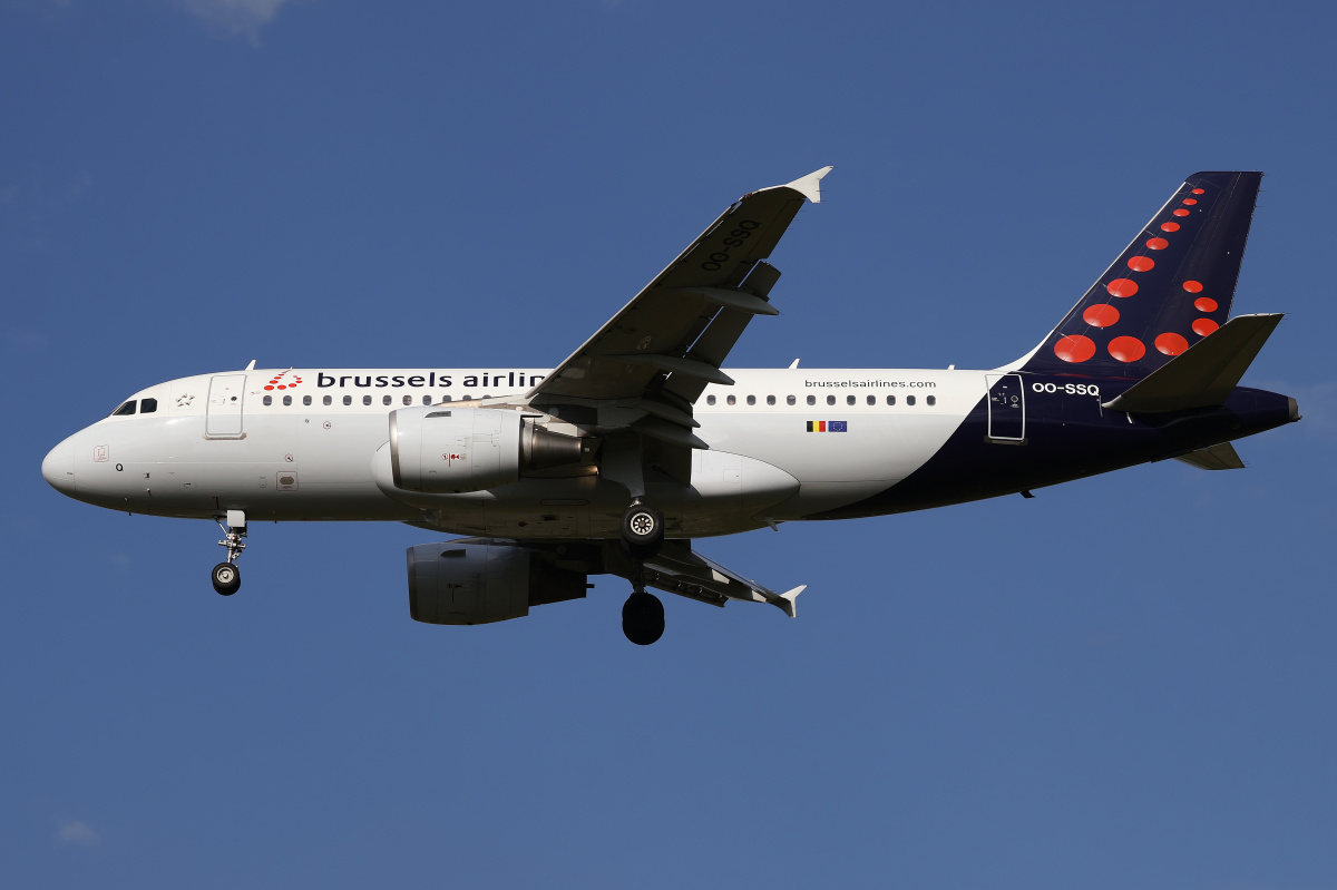 OO-SSQ (Samoloty » Spotting na EPWA » Airbus A319-100 » Brussels Airlines)