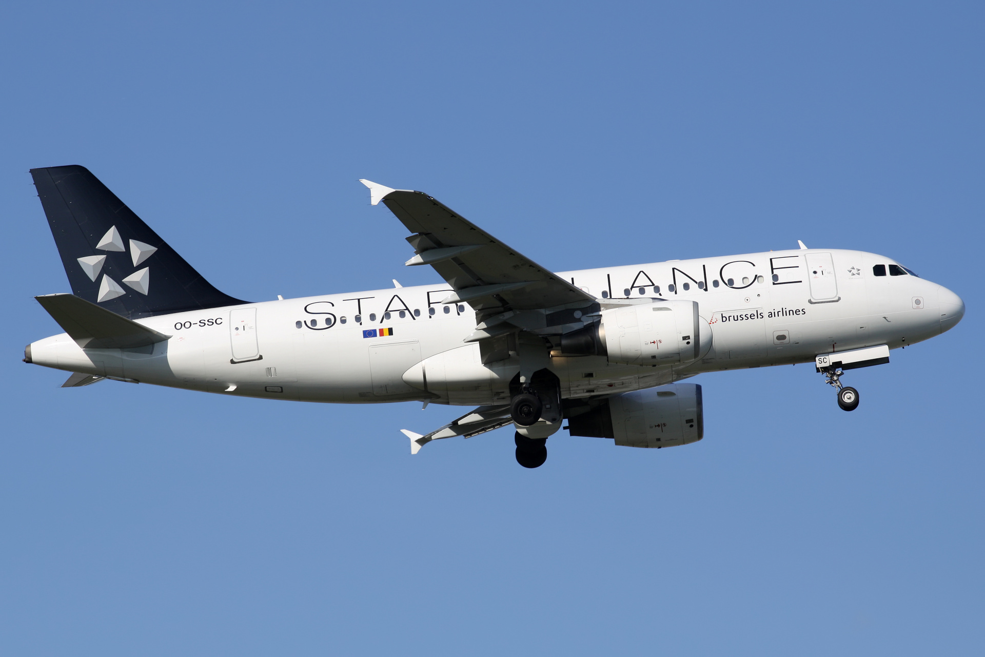 OO-SSC (malowanie Star Alliance) (Samoloty » Spotting na EPWA » Airbus A319-100 » Brussels Airlines)