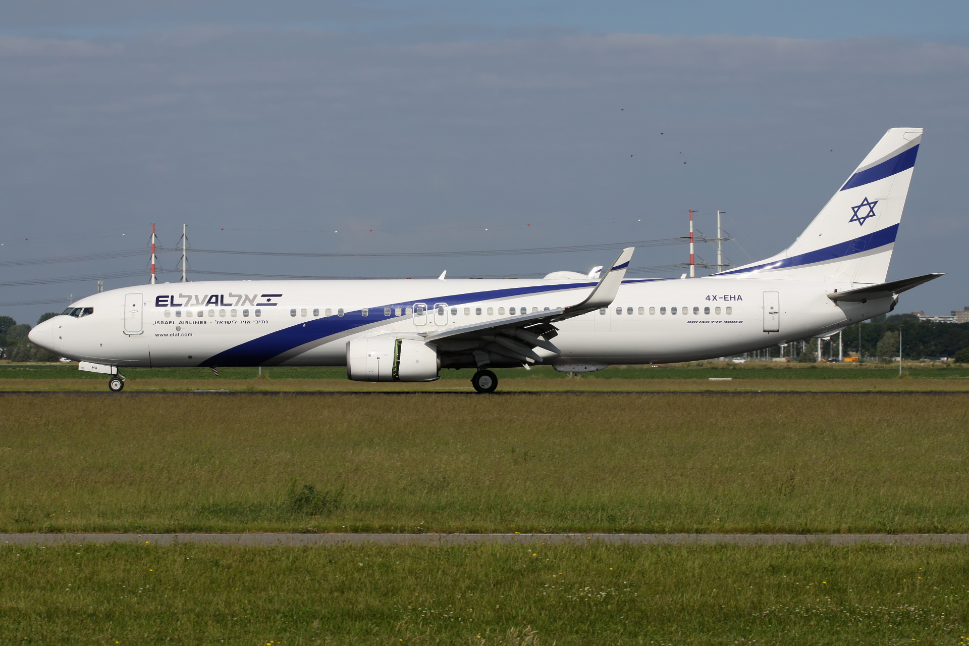 4X-EHA, El Al Israel Airlines (Samoloty » Spotting na Schiphol » Boeing 737-900)