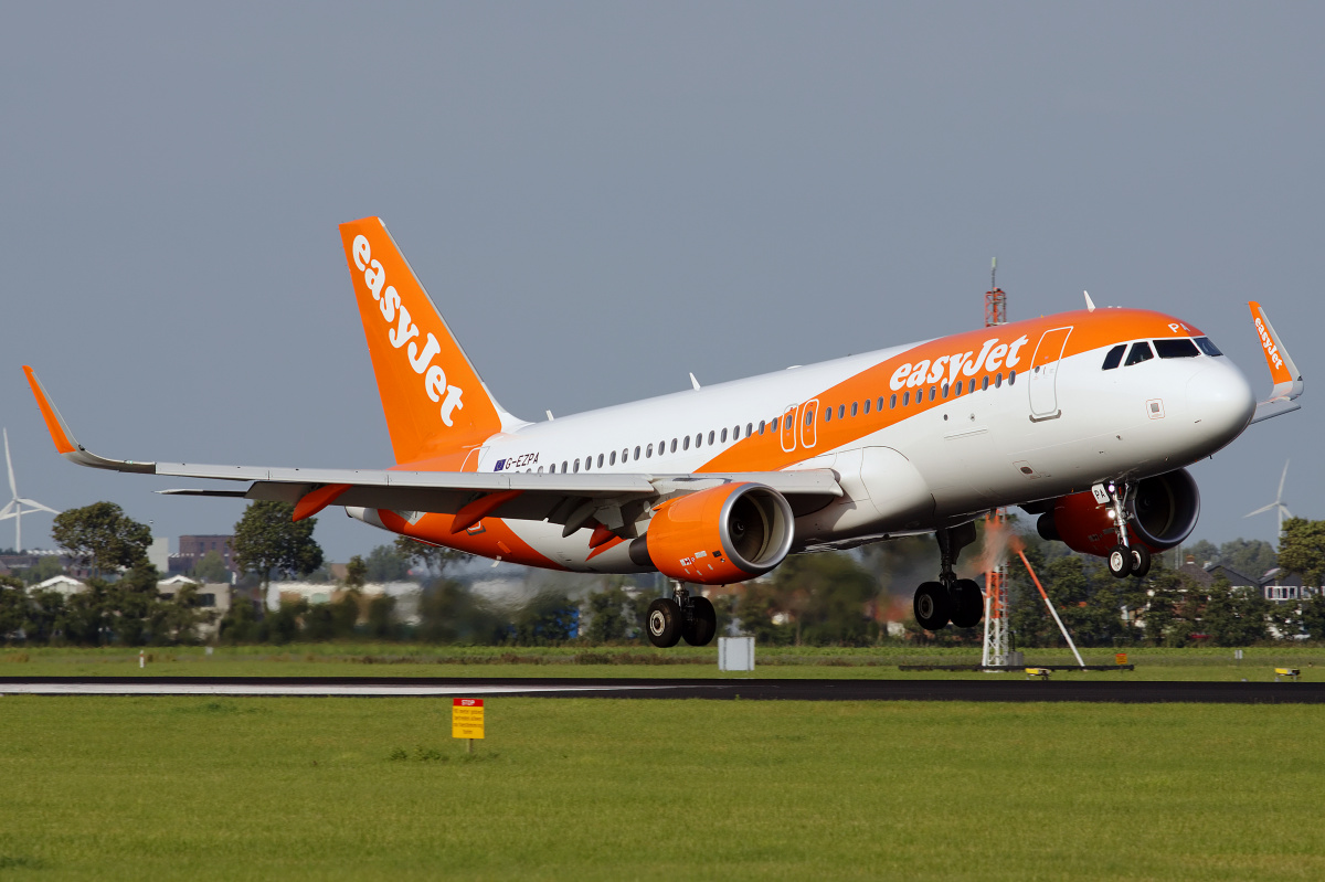 G-EZPA (Samoloty » Spotting na Schiphol » Airbus A320-200 » EasyJet)