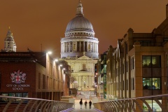 Katedra świętego Pawła z Millenium Bridge