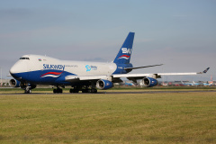 4K-SW888, Silk Way West Airlines (naklejka 10-lecia)